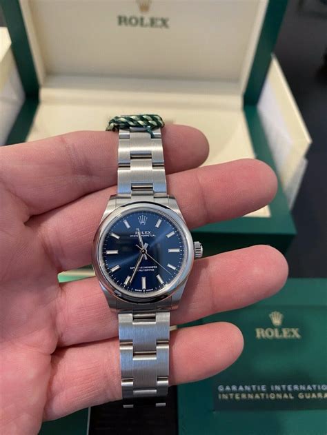 rolex oyster perpetual 31mm blue|Rolex Oyster Perpetual 41mm celebration.